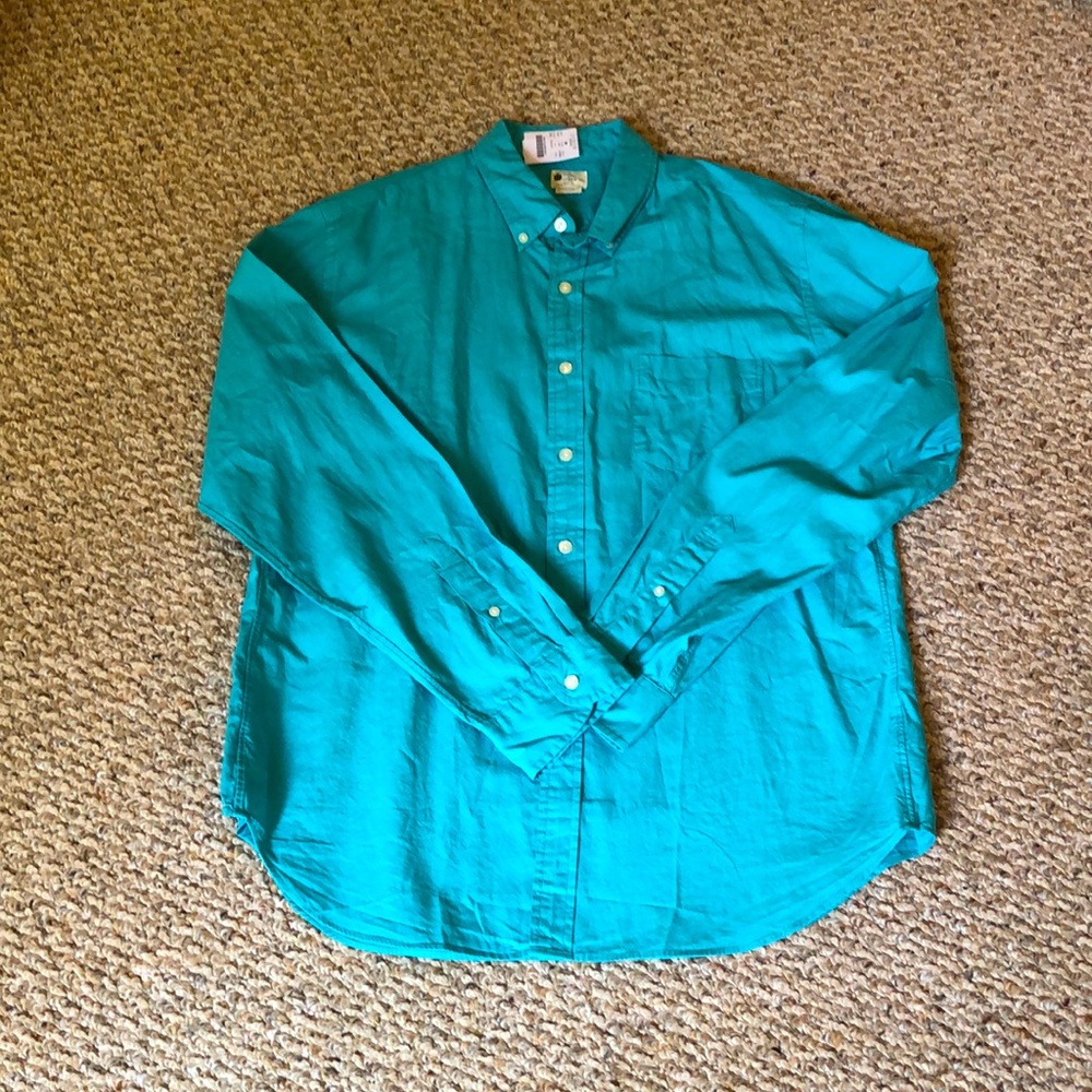 NWT J CREW sunwashed oxford